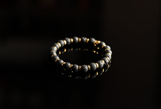 Unique Bracelet - Lava / Gold bracelet