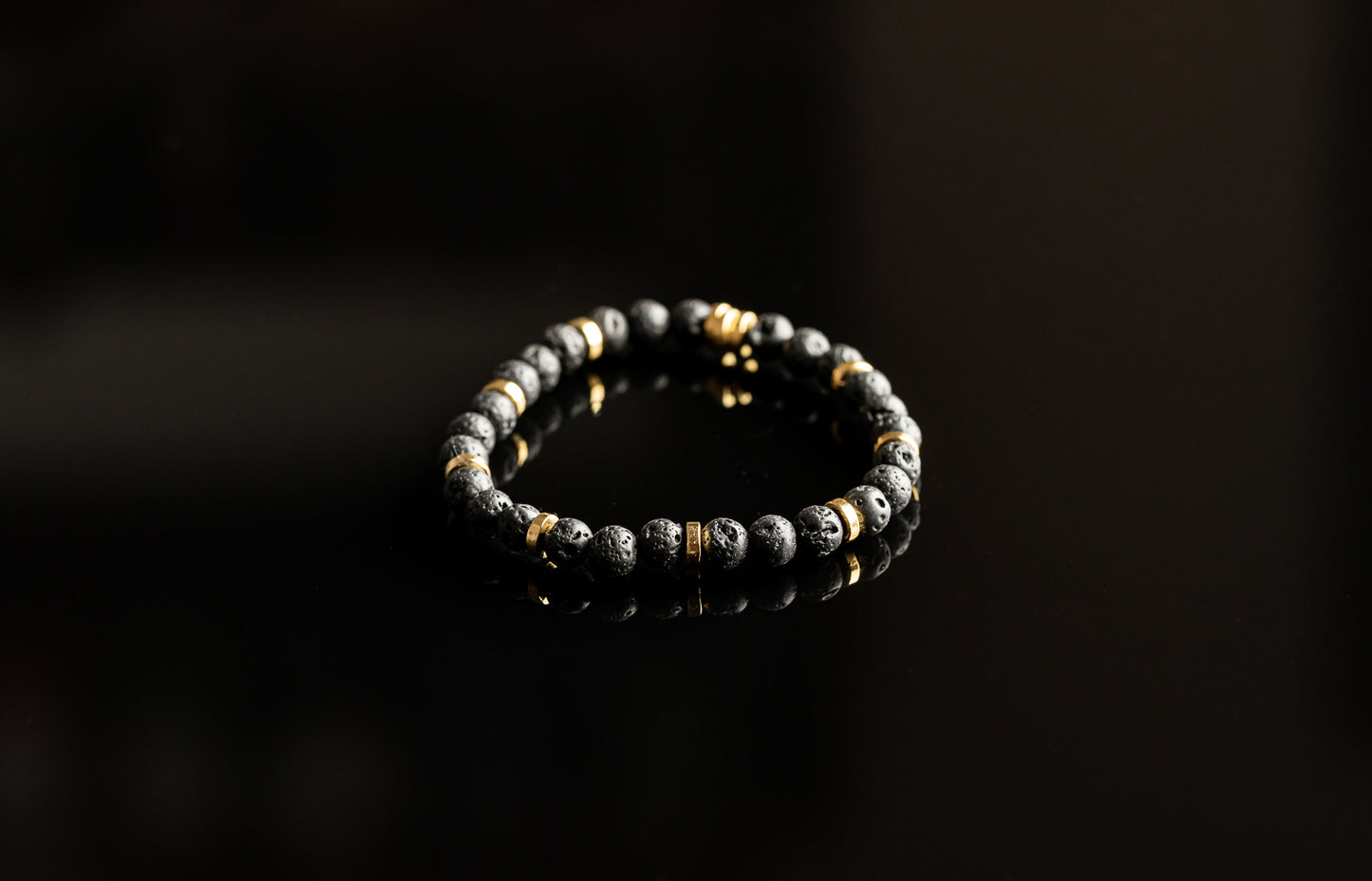 Unique Bracelet - Lava / Gold bracelet
