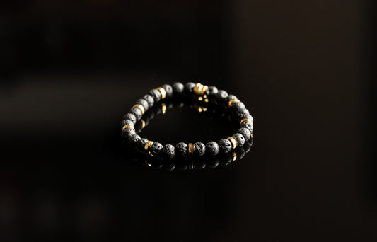 Unique Bracelet - Lava / Gold bracelet