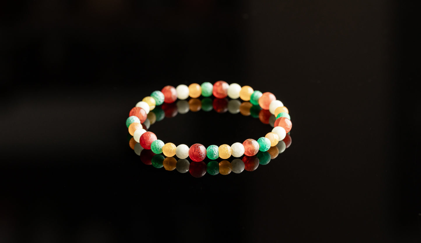 Unique Bracelet - Cracked Agates bracelet