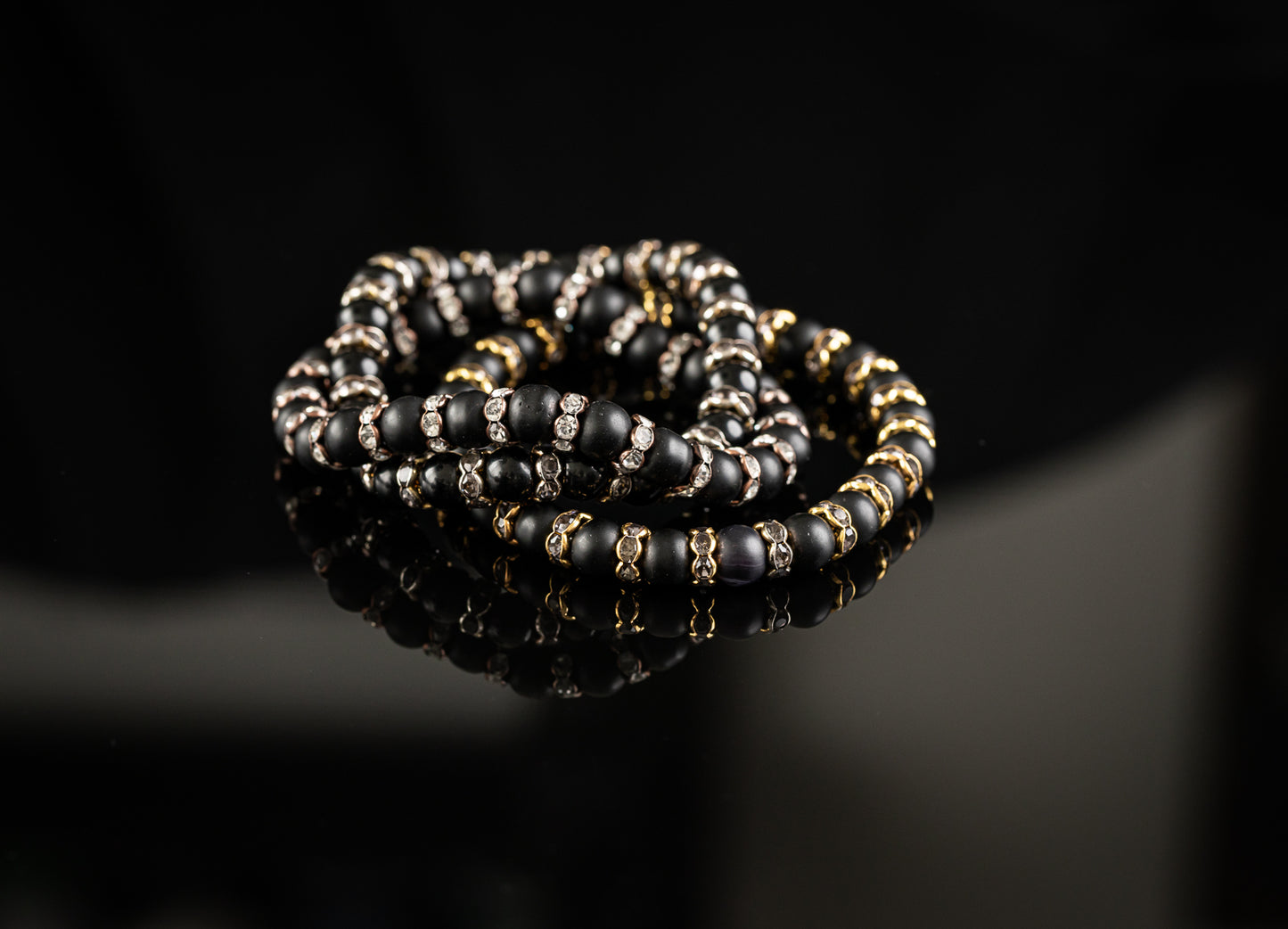 SERPENS COLLECTION - Onyx / Gold bracelet