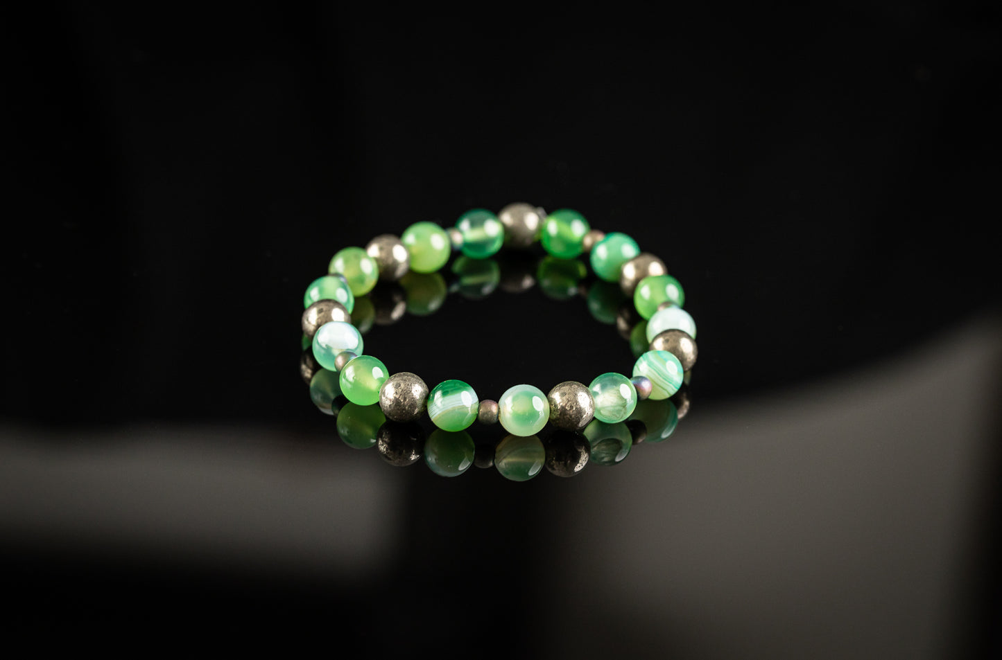 GAIA COLLECTION - Green Aventurine / Pyrite / Flourite bracelet