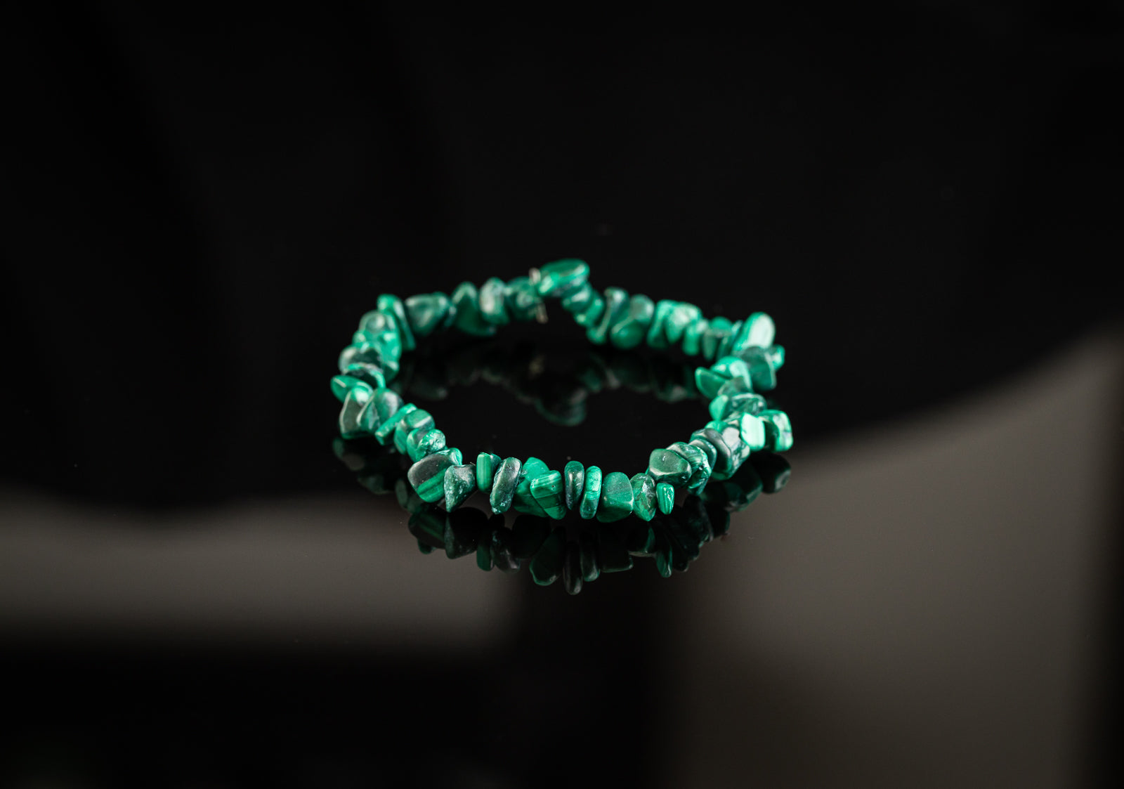 ZEUS COLLECTION - Malachite / Chip bracelet