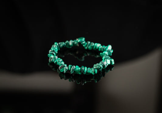 ZEUS COLLECTION - Malachite / Chip bracelet