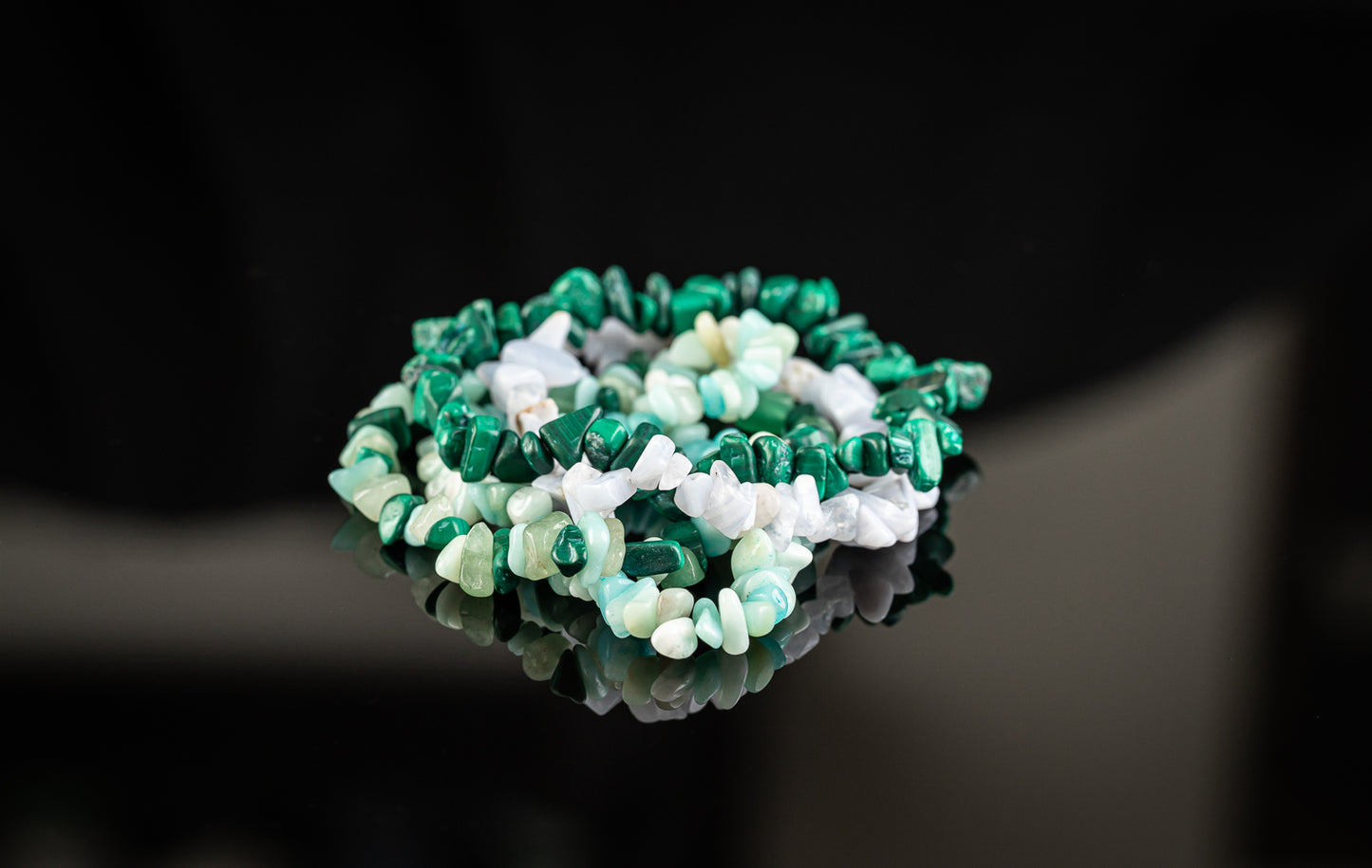 ZEUS COLLECTION - Amazonite / Chip bracelet