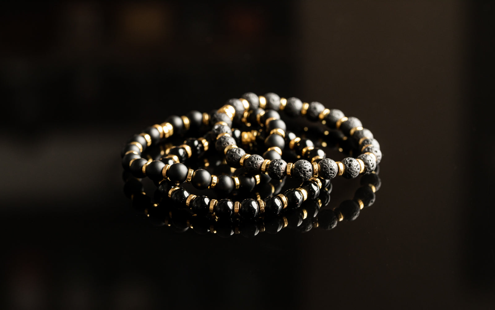 Unique Bracelet - Lava / Gold bracelet