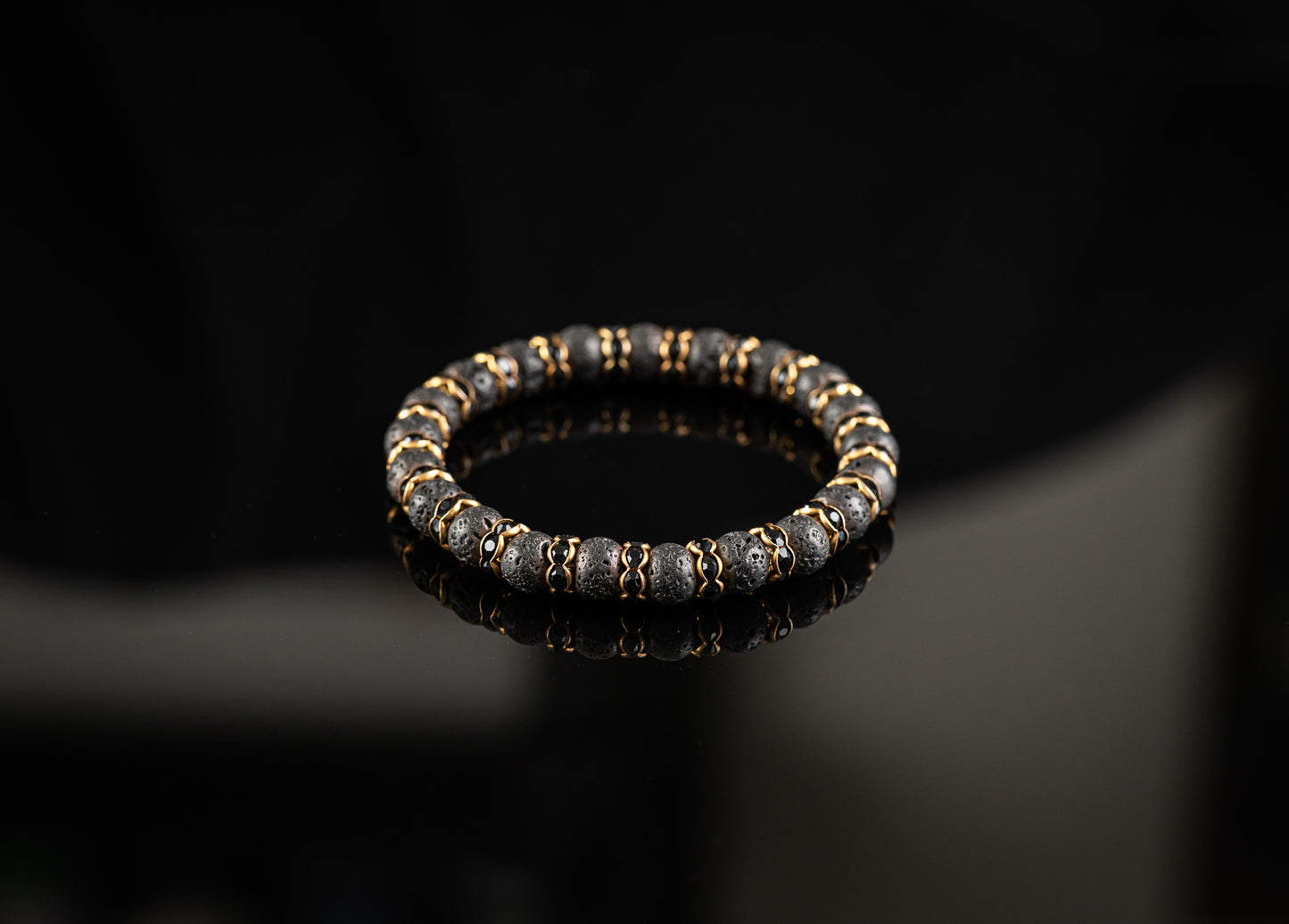 SERPENS COLLECTION - Lava / Gold bracelet