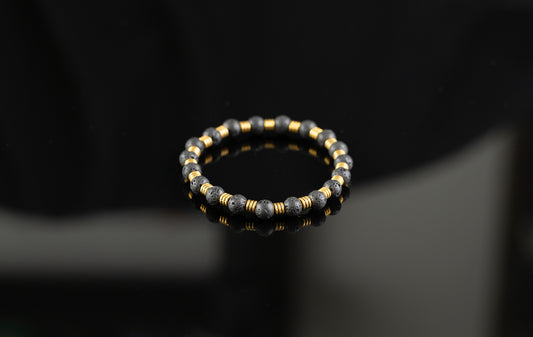 CASSIOPEIA COLLECTION - Lava / Gold bracelet