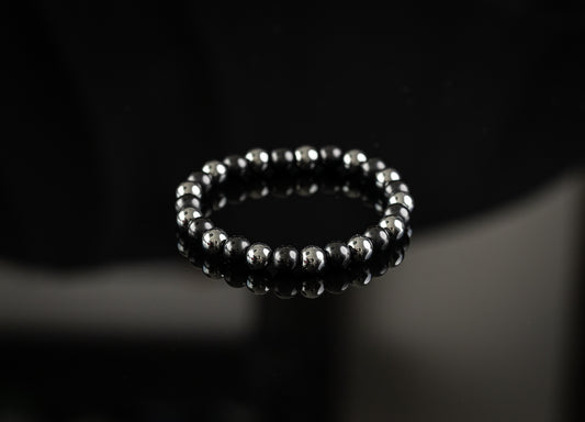 CHAOS COLLECTION - Onyx / Hematite bracelet
